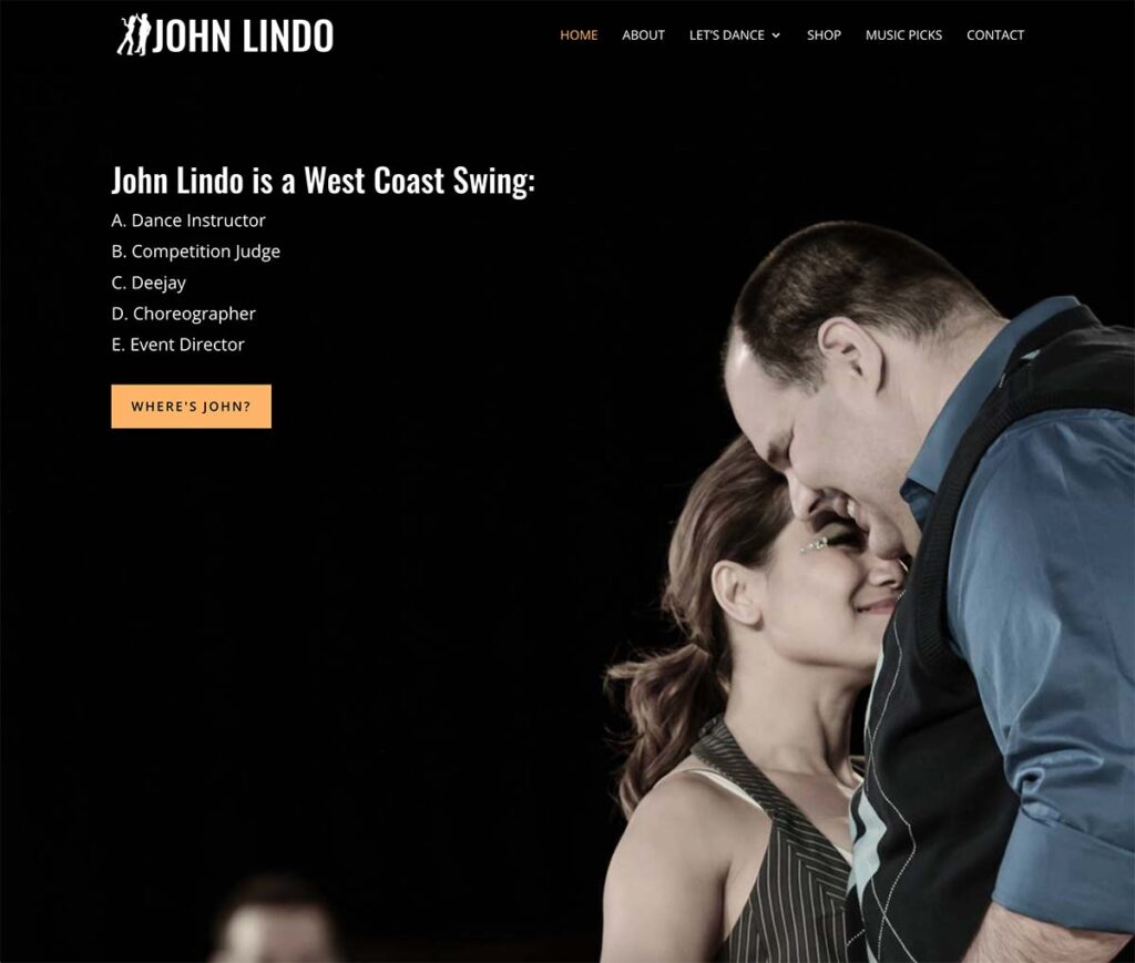 John Lindo sample page